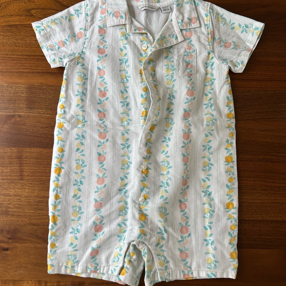 Janie and Jack Pastel Fruit Print Shirt